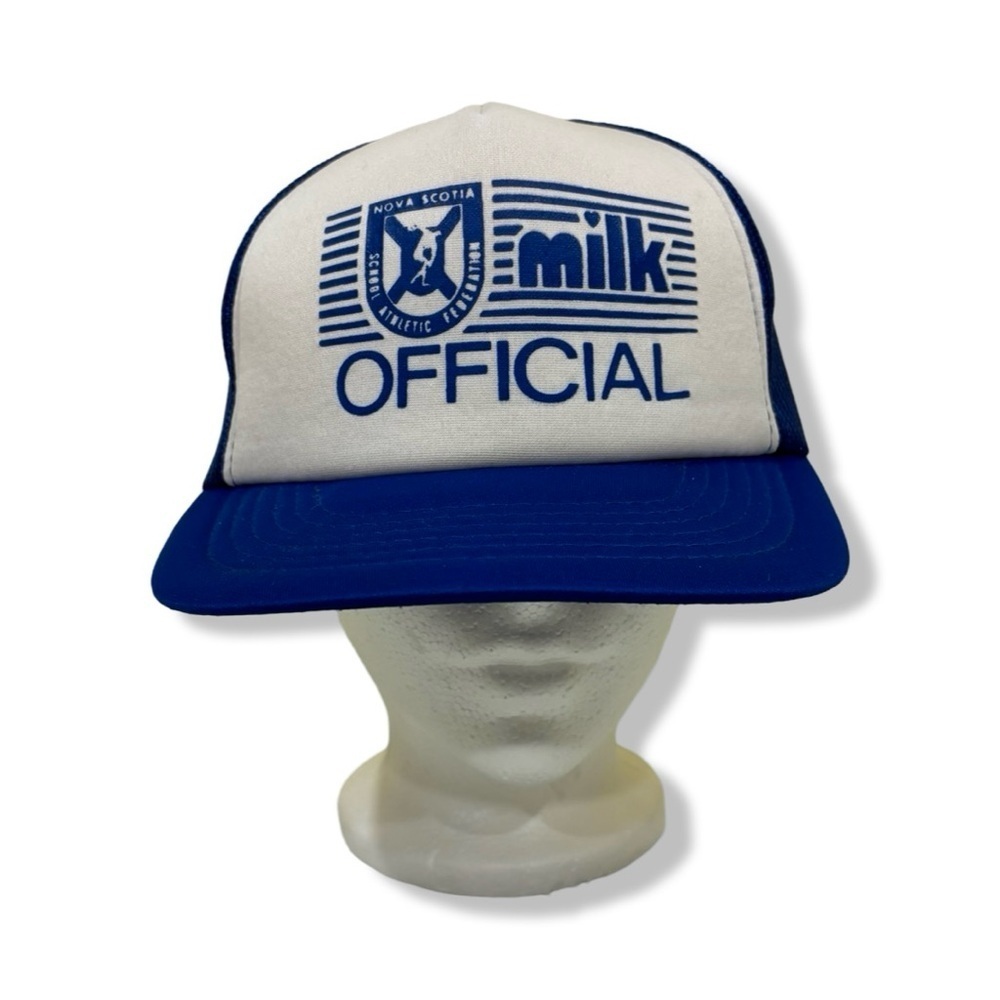 Vintage 80s/90s Nova Scotia MILK OFFICIAL Trucker Hats